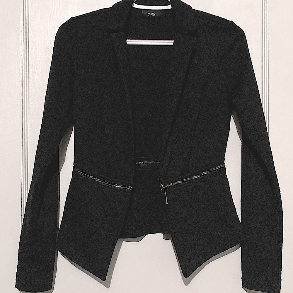 Mossimo Supply Co Target Black Gold Zip Hook Blazer XS